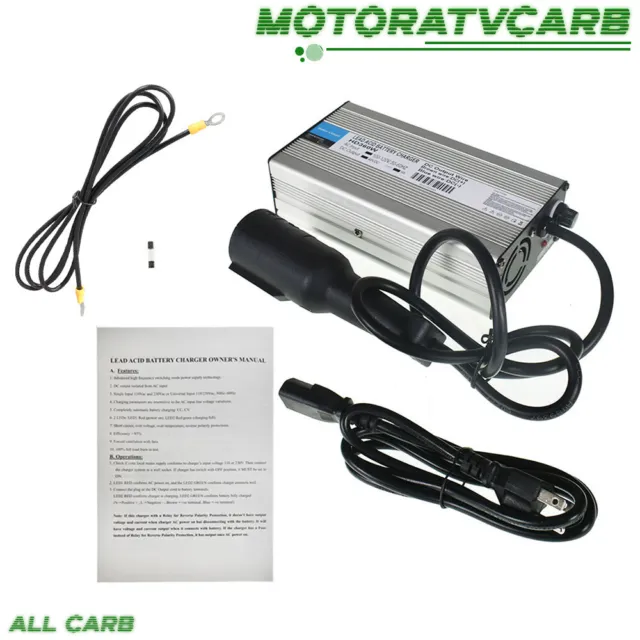 ALL-CARB 48 Volt For Club Car Golf Cart Battery Charger 48V 6A Snap Head 3 Plug