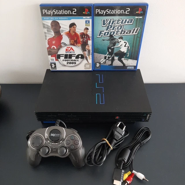 Console Sony PlayStation 2 – Complète Avec Manettes, Câbles, Memcard, Télécommande, Boîte, Occasion