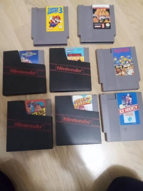 lot de 8 jeux nes sans notices