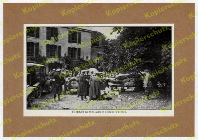 Rotes Kreuz DRK Auto IA-6402 Liebesgabenfahrt Westfront Fontaine en Dormois 1915