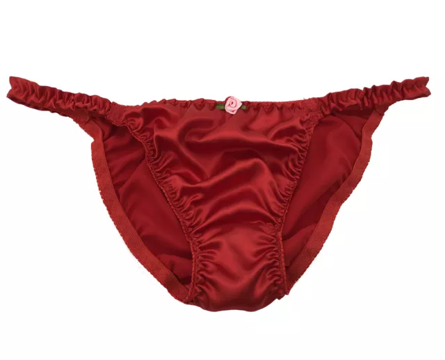 BABY PINK SATIN Panties Sissy Tanga Knickers Underwear Briefs Sizes 10 - 20  £14.99 - PicClick UK