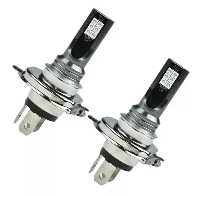 2pcs H4 LED Phares 110W 20000LM BROUILLARD Ampoule 8000K Bleu Conduite Lumière 3