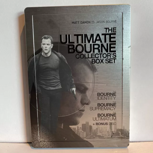 The Ultimate Bourne Collection (Steel book DVD 2007) VGC Matt Damon