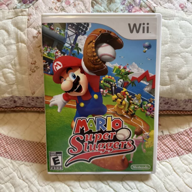 Manual Only) Mario Super Sluggers - Nintendo Wii Authentic Instruction  Booklet