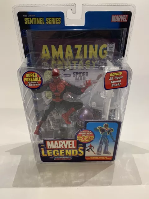 Marvel Legends Sentinel Series 1St Appearance Spider-Man Figure Toy Biz