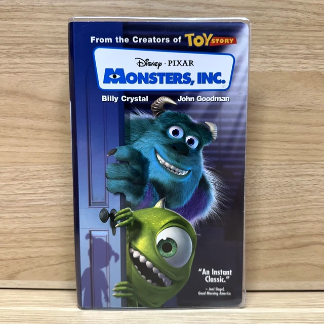 MONSTERS INC. 2002 VHS Blue Tape Clamshell Case Inserts Disney Pixar £7 ...