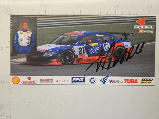 Carte Autographe Originale Signée Markus Gedlich - Motorsport - Collection - État Top
