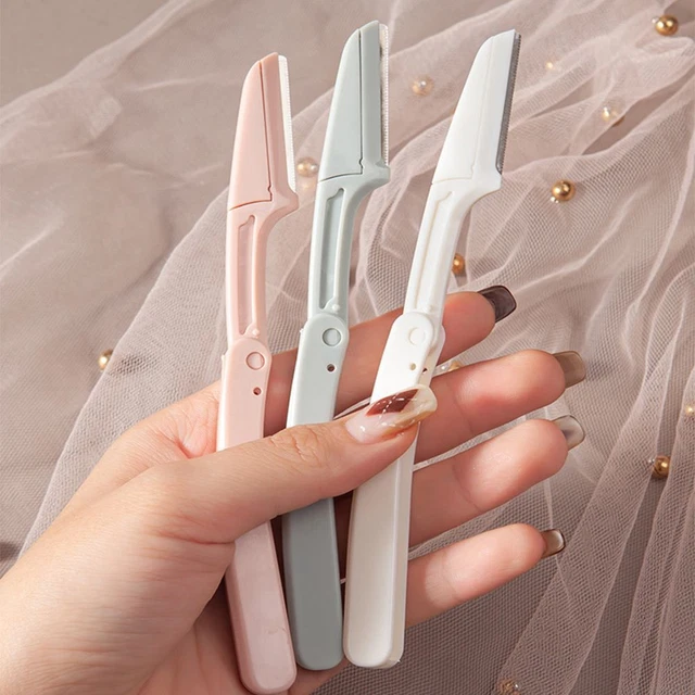 Eyebrow Shaver Eyebrow Razor Set Facial Hair Scraper Foldable Eyebrow Trimmer