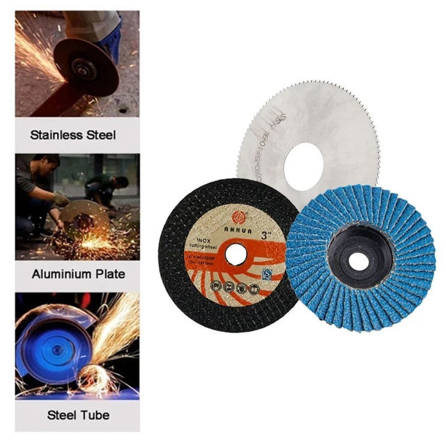 75mm3inch louver blade + 3inch high speed steel saw blade + 3 inch cutting blade