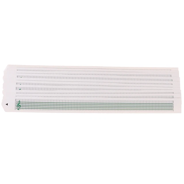 10pcs 15 Tones Blank Paper Tape DIY Hand Cranked Music Box Compose Music Pape F3