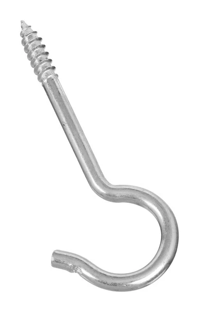 Stanley Hardware N220-517 3-7/8" Zinc Plated Round End Screw Hook 20PK