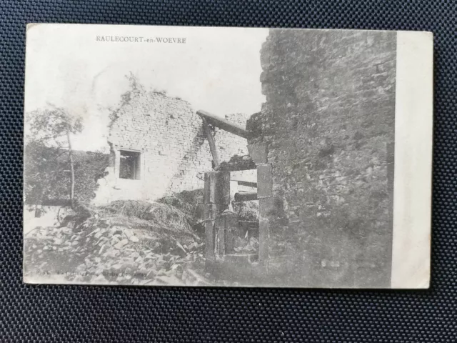 CPA 55 RAULECOURT-EN-WOEVRE - Ruins of the Genermont Sugar Factory