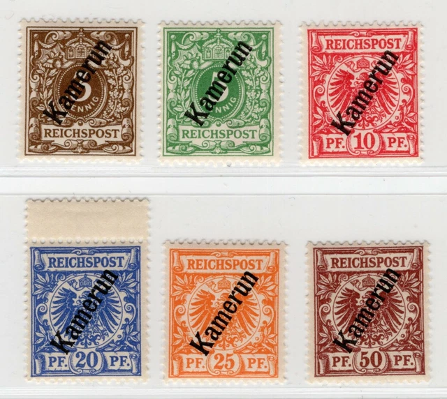 Dt. Kolonien - Kamerun, Nr. 1-6, postfrisch