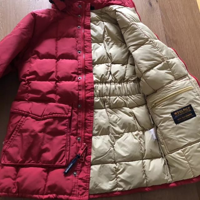 Giubbotto Woolrich Originale Rosso Bambina 10 Anni 3