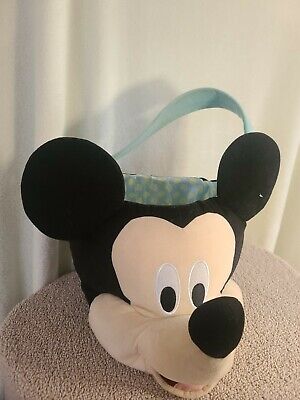 Cesta de Pascua grande Mickey Mouse, con revestimiento decorativo *COMO EN LA FOTO*