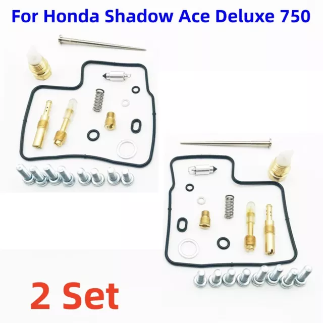 New For 1999-2001 Honda Shadow Ace Deluxe 750 Carburetor Repair Kit Carb Rebuild