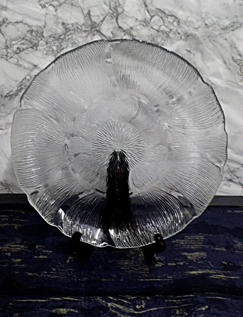 Piatto da portata vintage vetro arcoroc fiore 27 cm