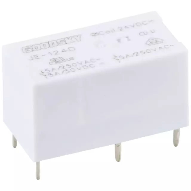 GoodSky JE-124D Relais pour circuits imprimés 24 V/DC 5 A 1 inverseur (RT) 1