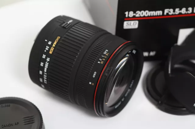 Sigma 18-200Mm F/3,5-6,3 Dc Zoom Lens .  Objetivo Canon Eos Ef-S 2