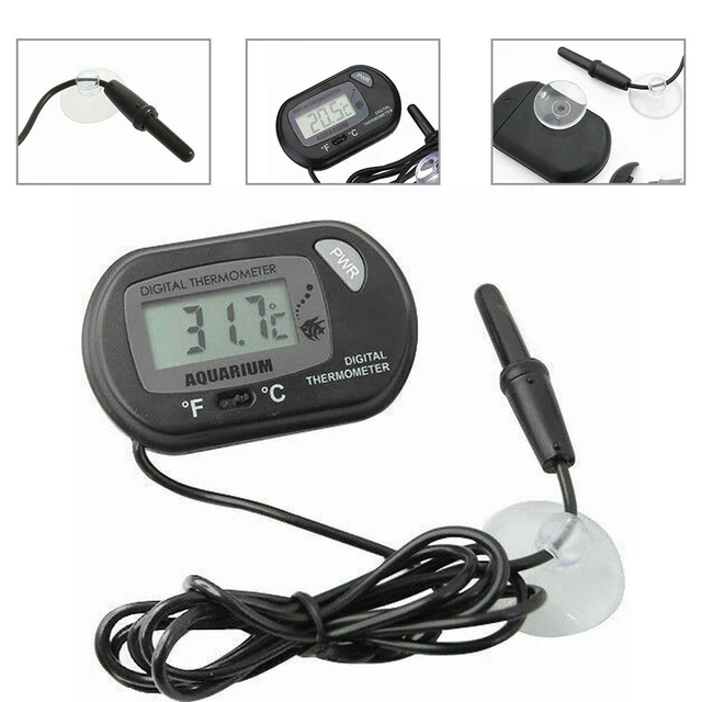 Hot Sales Termómetro Digital Impermeable -50oC A +70oC Grados Piscina Negra