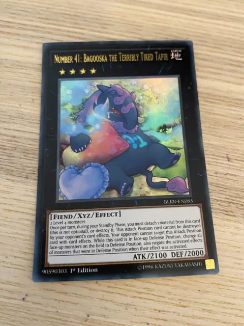 YUGIOH BLRR-EN085 Number 41: Bagooska the Terribly Tired Tapir Ultra Rare 1st Ed