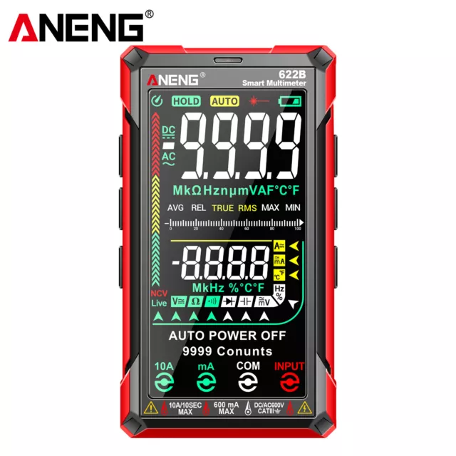 Digital Multimeter Tester   Auto-Ranging 9999 Counts F6L8