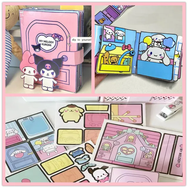 Genuine Sanrio Pochacco Kulome Hello Kitty Cute Cartoon Bronzing Washi  Paper Hand Account Tape 10 Rolls/box