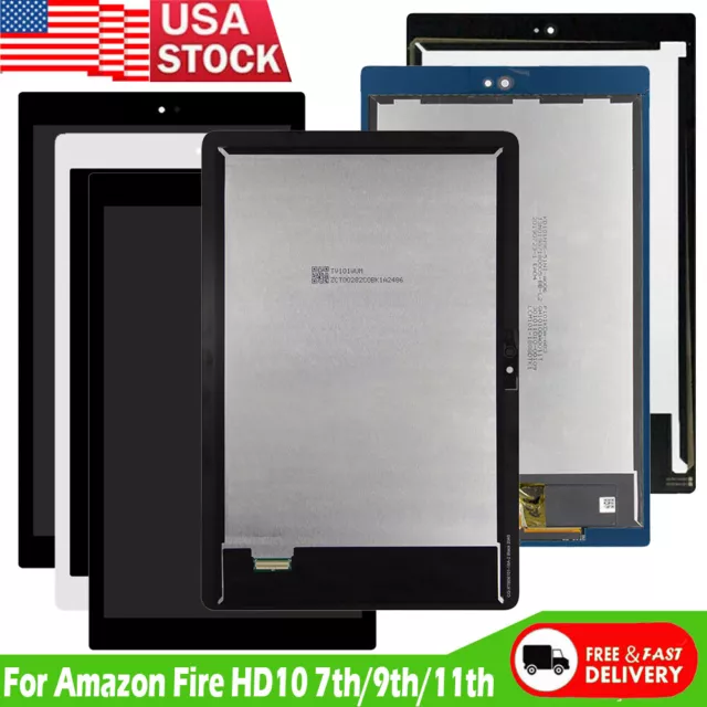 For Amazon Kindle Fire HD10 SL056ZE/M2V3R5/T76N2B LCD Screen Digitizer Replace