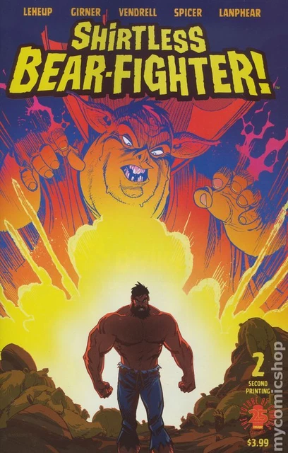 Shirtless Bear-Fighter #2E Robinson Variant 2nd Printing FN 2017 Stock Image