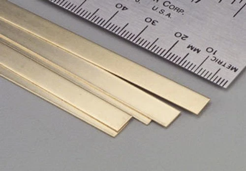 Precision Metals 9709 Brass Strip, 0.016" Thickness x 1/4" Width x 36"