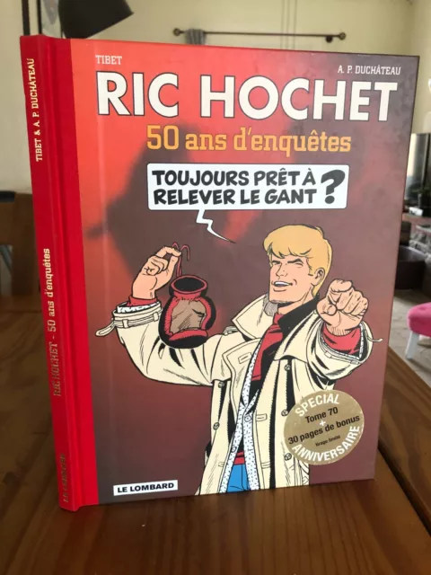Rare/ Ric Hochet / 50 Ans D'enquetes / Eo Dos Toile 2005/ Tibet/ Ami Tintin/Neuf