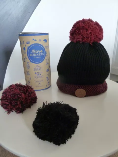 Cabaïa 1 bonnet + 3 pompons+ 1 shaker (boite) CUBA LIBRE - NEUF