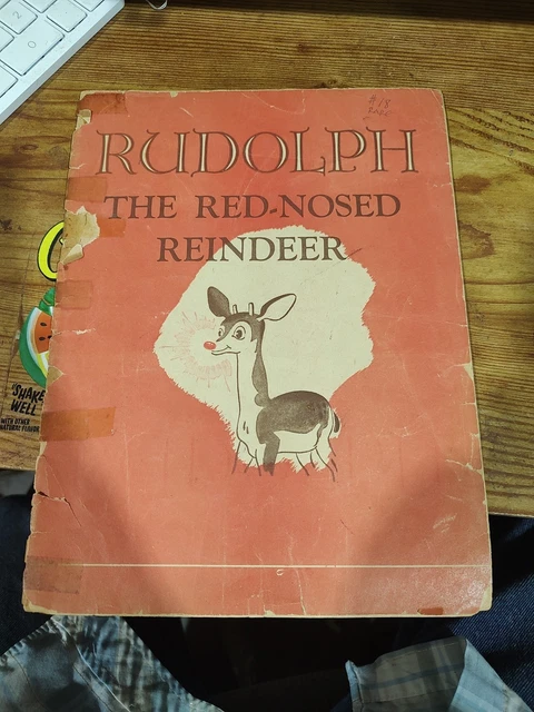 Cache-pot Céramique Vintage RLM Rudolph Le Renne Au Nez Rouge - Robert L. May - 6,5 Pouces