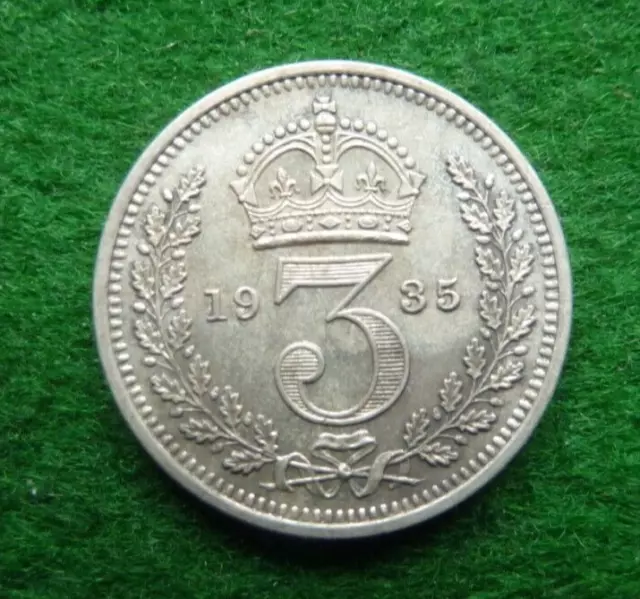 1935 George V Maundy Threepence - Ef