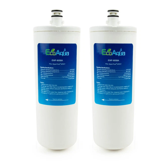 Repuesto EcoAqua para filtro Aqua-Pure® AP517, paquete de 2