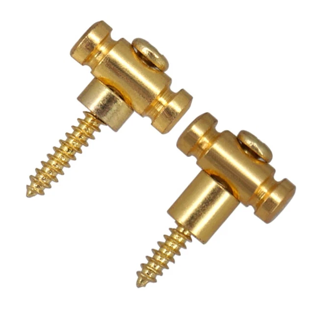 2Pcs Guitar Roller String Trees Retainer With Screws For-Electric Guitars Parts