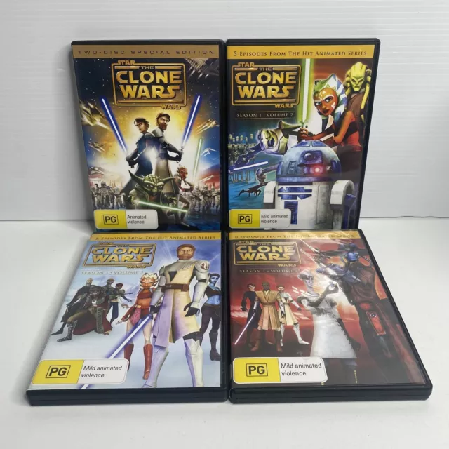 STAR WARS The Clone Wars Animated Movie Series DVD Season 1
