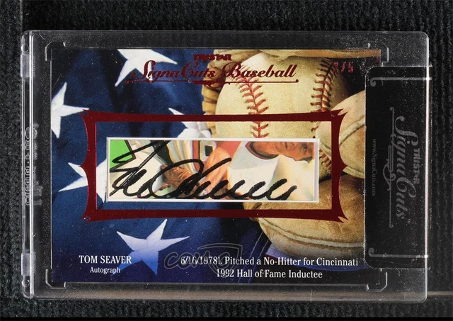 2012 Signa Cuts Cut Red /5 Tom Seaver Don Werner Manufacturer Cut Signature Auto 2012 Signa Cuts Cut Red /5 Tom Seaver Don Werner Manufacturer Cut Signature Auto