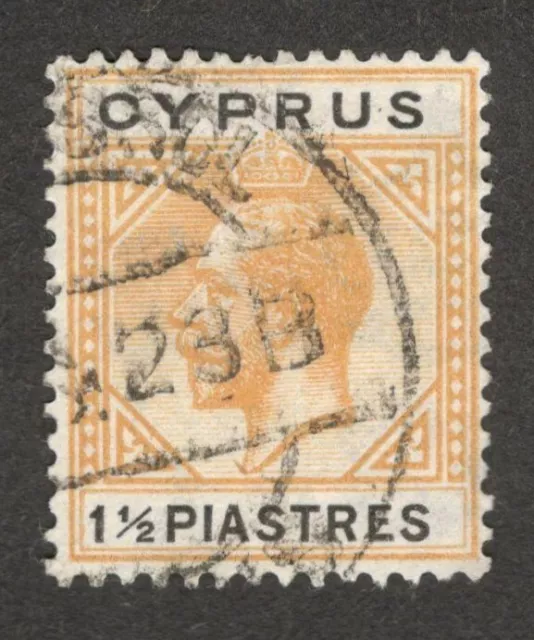 (AOP) Cyprus KGV 1921-23 1 1/2p used. SG 91 £11