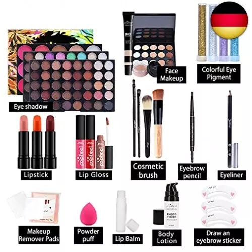 Professionelles Makeup Set, MKNZOME Kosmetik Starter Kit mit Schminktasche 2