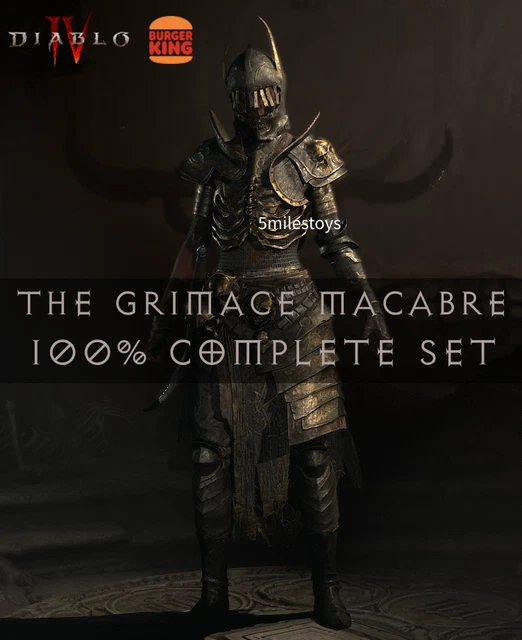 DIABLO 4 BURGER KING Promo Necromancer Cosmetic Complete SET EUR 90,07