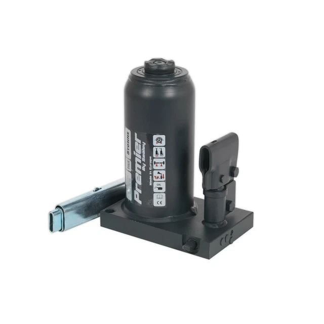 PREMIER TELESCOPIC BOTTLE Jack 5tonne Safety Overload Valve Sealey £466