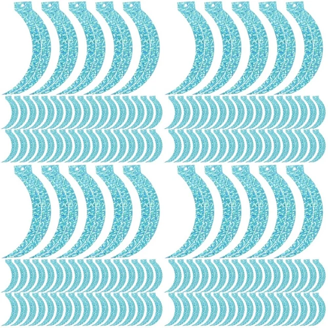 400 PCs Forma hoz - Lentejuelas PVC - Lentejuelas Hágalo usted mismo Vestidos Ropa Accesorios