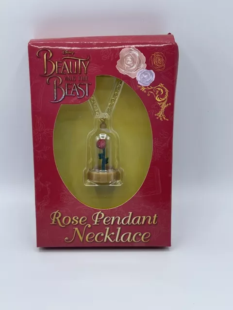 Beauty And The Beast Rose Pendant Necklace - Disney - Christmas