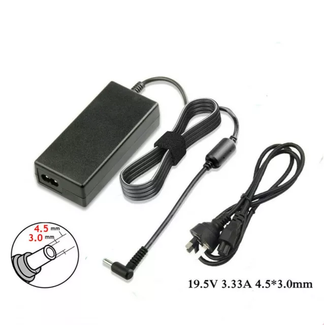 19.5V 3.33A 65W Laptop AC Power Adapter Charger for HP Protect Smart YH3114