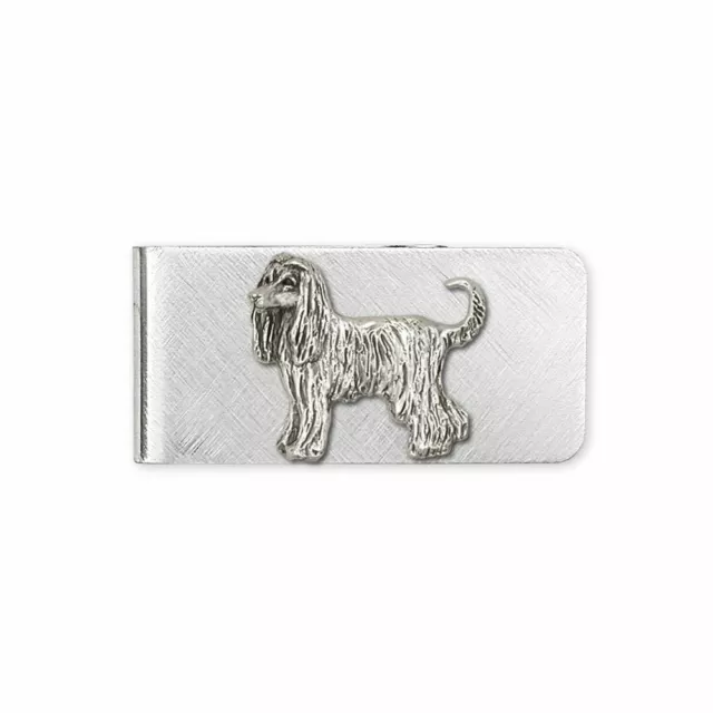 Afghan Hound Money Clip Jewelry Sterling Silver Handmade Dog Money Clip AF1-MC