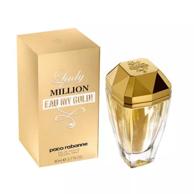Paco Rabanne Lady Million Eau My Gold! 80ml Eau de Toilette EDT NEW NEU Unsealed