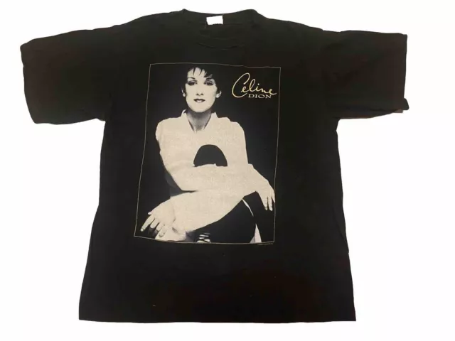 Vtg Celine Dion Falling into You 1996 Tour Concert Shirt Sz Large