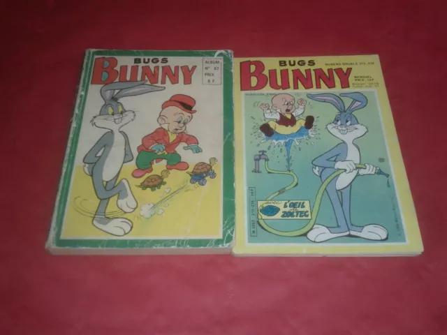 Lot de 2 Bugs Bunny Mensuel Editions Sagédition ( 1976 et 1986 )