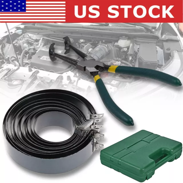 Motorcycle Motobrike Piston Ring Clamp Compressor Tool Repair Kit 62-145mm US